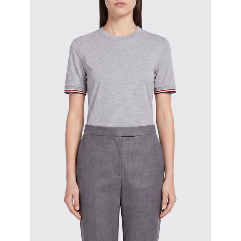Thom Browne Women Thom Browne 4-Bar Merino Wool T-Shirt